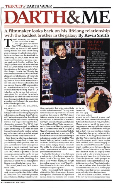 Darth & Me - Rolling Stone May 2005