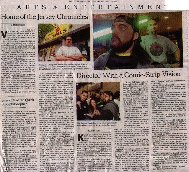 New York Times Arts and Entertainment - July 23, 2002