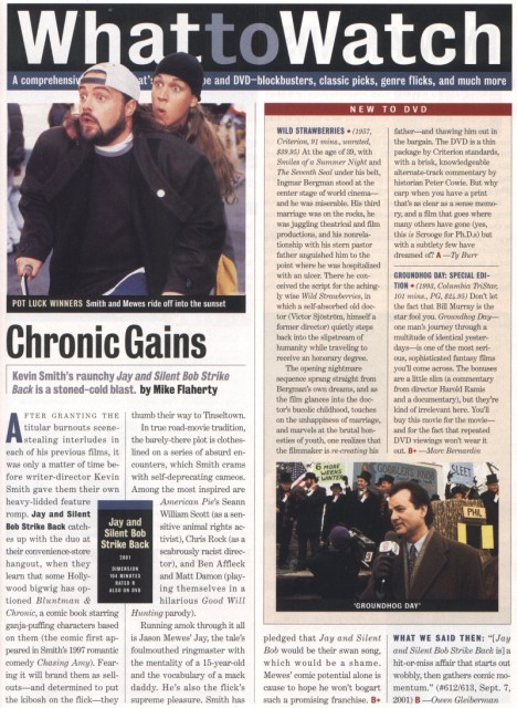 Entertainment Weekly - Jay & Silent Bob Strike Back