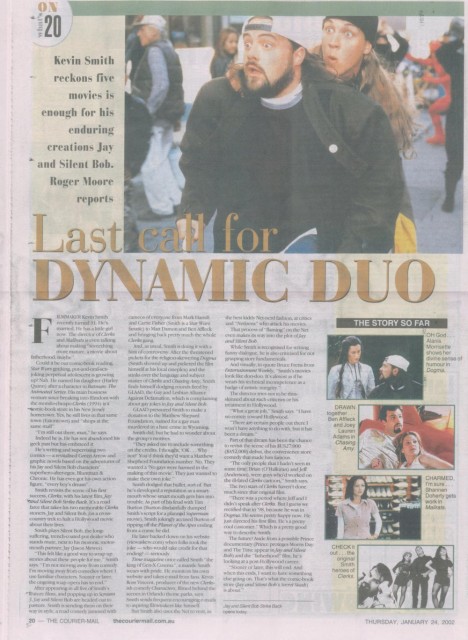 Jay & Silent Bob Strike Back - Australian Newspaper