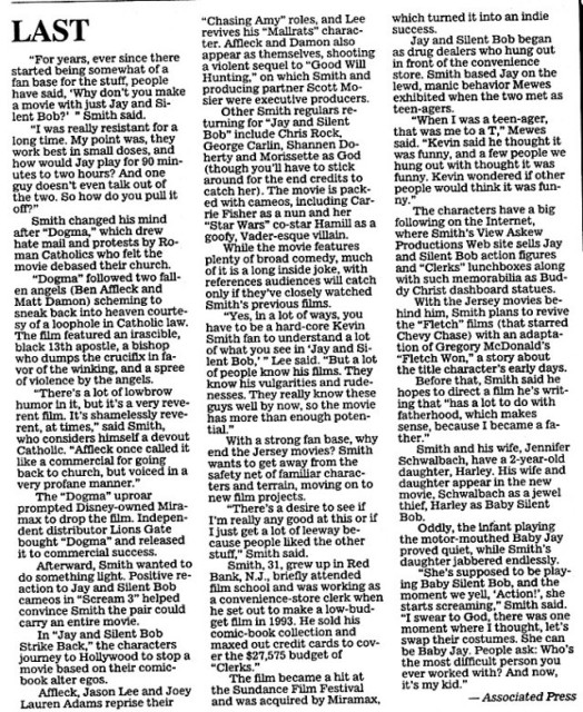 One Last Go - Peoria Star - November 2001