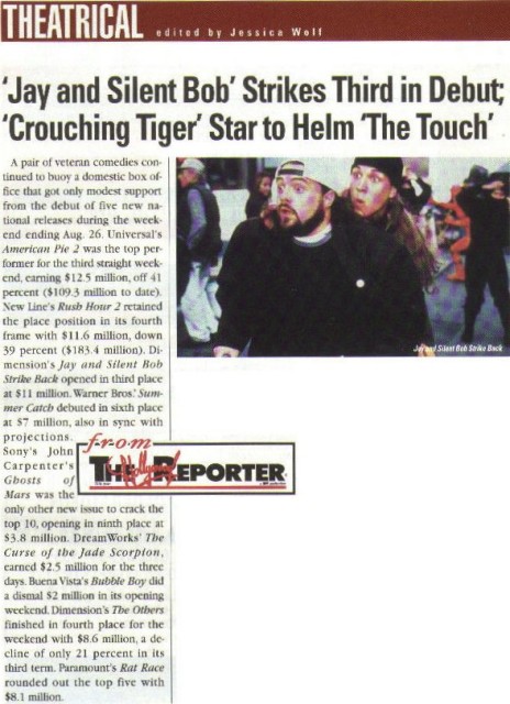 Video Store Magazine - September 2001