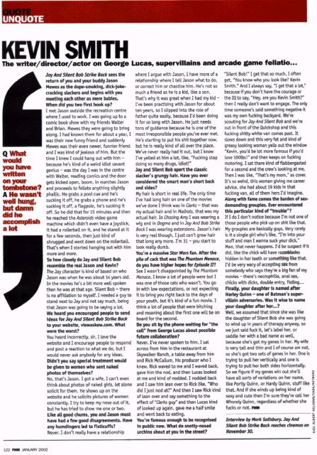 UK FHM - Quote Unquote - November 2001