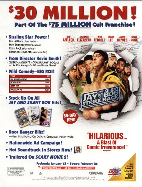 Jay & Silent Bob Strike Back promo - December 2001